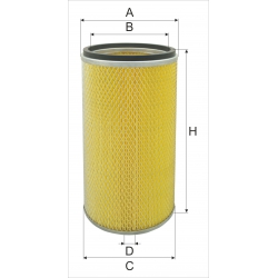 Wkład filtra powietrza WPO 3087- Zamienniki: P 119370, P 109085, AF 821M